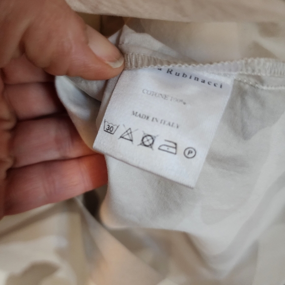 EUC Amina Rubinacci Giornata Cotton Stretch Button Up Shirt in Camo - Picture 10 of 10